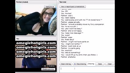 #35 Chatroulette Teen With Huge Tits Fingers Her Pussy