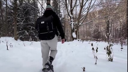 Fun In Forest, He Is Pissing Unside My Tight Ass