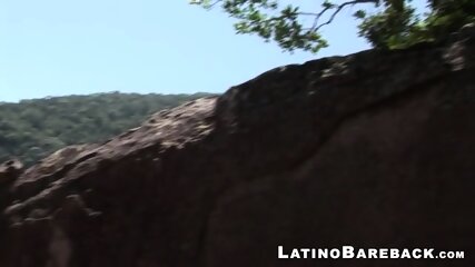 Three Hot And Horny Latinos Having An Outdoor Bareback Fuck