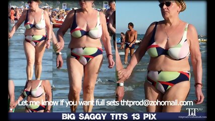 BBW Huge Boobs Huge Ass At The Beach