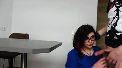 Nerdy Nurse Deepthroat Getting Fucked Hard And Takes A Cumshot Inside Her Mouth