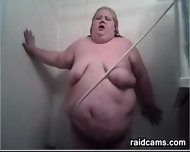 Bbw Masturbates In The Shower