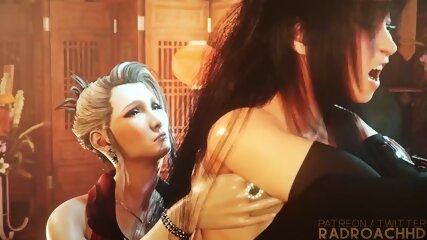 Tifa Gets Rough Double Stuffed [RadRoachHD]