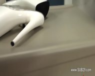 BDSM hardcore action with ropes and extreme coitus