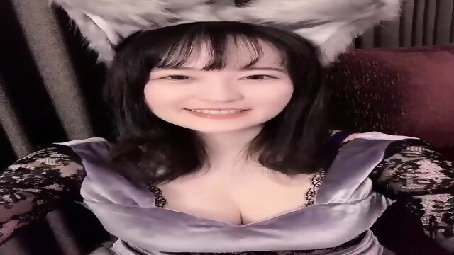 ymn姉貴 tits masturbation in a cat dress