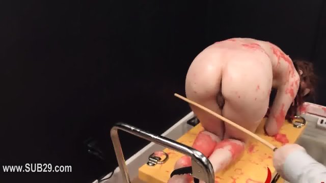 attractive violently banged bdsm babe