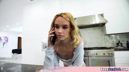 Cute And Skinny Blonde Real Estate Agent Gets Her Tight Pussy Fucked From Behind By Her Client