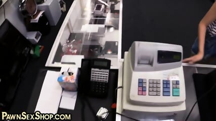 Pawnshop Babe Deep Sucks In Pawn Shop Office And Gets Fucked