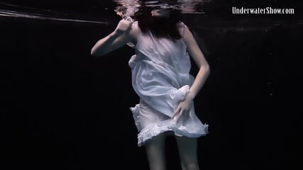 Dark Pool Vibes With White Dress Girl