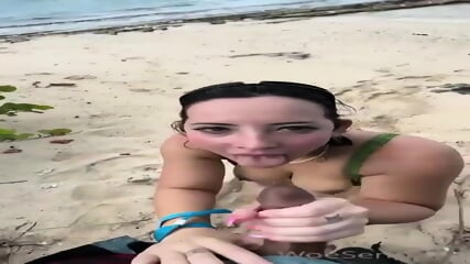 Sucking Cock On The Beach