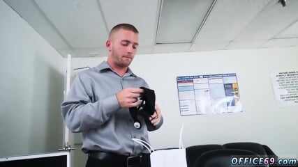 Straight Guys Dick And First Gay Blowjob Time Keeping The Boss Happy